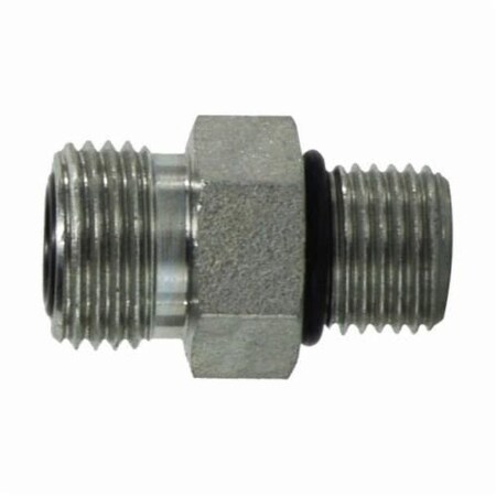 Midland Industries Connector, Straight, 1111612 x 15812 Nominal, SAE MORFS x MORB, 4000 psi, Steel FS6400O2020